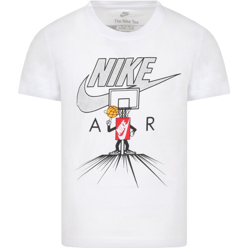 Textil Rapaz T-Shirt mangas curtas Nike picnic 86K607 Branco