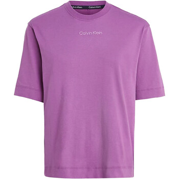Textil Mulher T-Shirt mangas curtas Calvin Logo Klein Jeans 00GWS3K104 Violeta