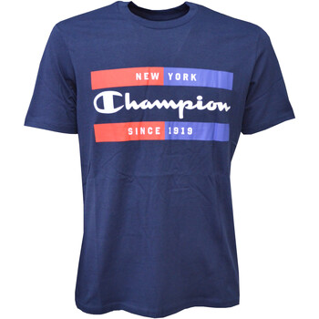 Textil Homem T-Shirt mangas curtas Champion 218559 Azul