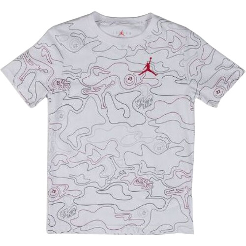 Textil Rapaz T-Shirt mangas zapatillass Nike 95C228 Branco