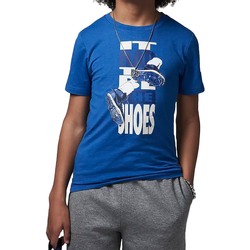 Textil Rapaz T-Shirt mangas curtas woven nike 95B140 Azul
