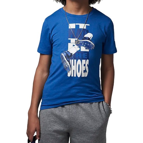 Textil Rapaz T-Shirt mangas curtas Khaled Nike 95B140 Azul