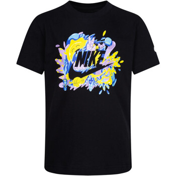 Textil Rapaz T-Shirt mangas curtas Cinder Nike 86K522 Preto