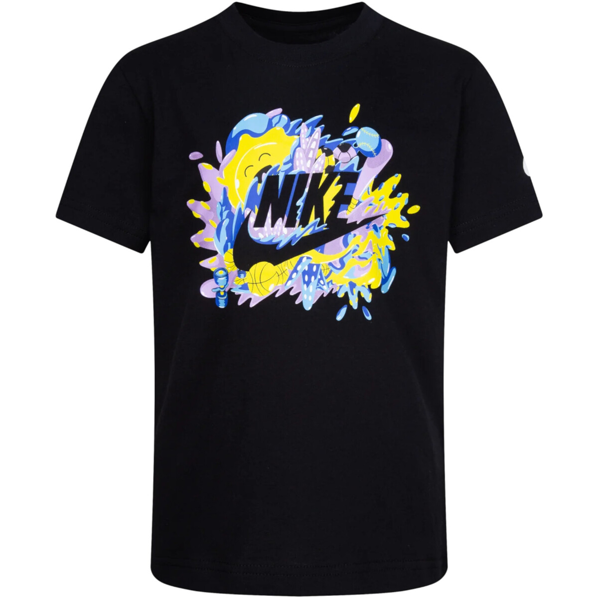 Textil Rapaz T-Shirt mangas curtas Nike 86K522 Preto