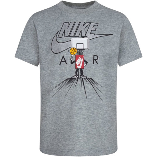 Textil Rapaz T-Shirt mangas curtas Nike DC2110-161 86K607 Cinza