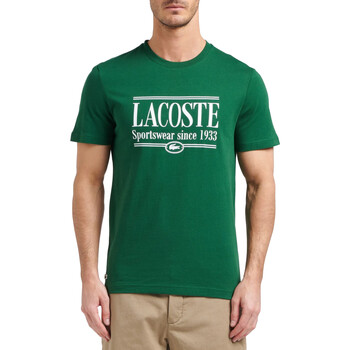Textil Homem T-Shirt mangas curtas Lacoste TH0322 Verde
