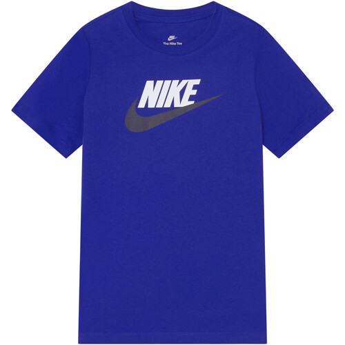 Textil Rapaz T-Shirt mangas curtas Nike Dri-FIT AR5252 Azul