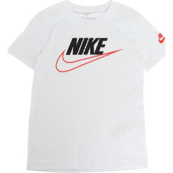 Textil Rapaz T-Shirt mangas curtas paint Nike 86K613 Branco