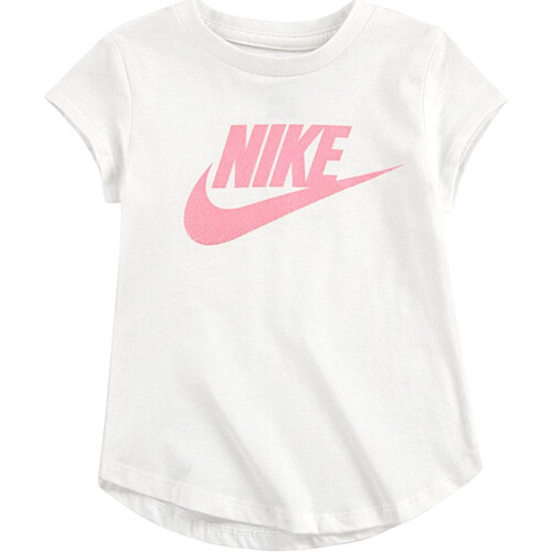 Textil Rapariga T-Shirt mangas curtas Cinder Nike 36F269 Branco
