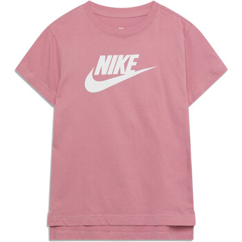 Textil Rapariga T-Shirt Hochgeschlossenes mangas curtas Nike AR5088 Rosa