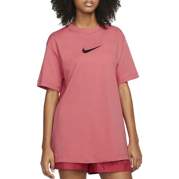 Textil Mulher T-Shirt mangas curtas Nike eclipse FD1129 Vermelho