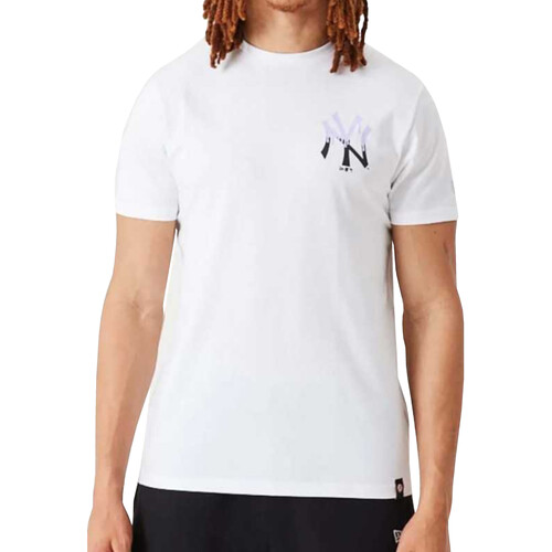 Textil Homem T-Shirt mangas curtas New-Era 60332175 Branco