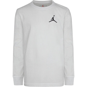 Textil Rapaz T-shirt mangas compridas Nike 95A903 Branco