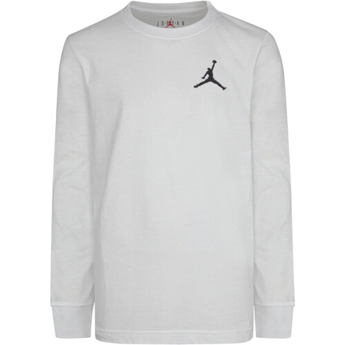 Textil Rapaz T-shirt mangas compridas plain Nike 95A903 Branco