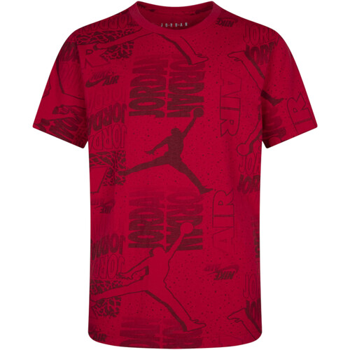 Textil Rapaz T-Shirt mangas curtas Nike patent 95C258 Vermelho