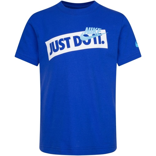 Textil Rapaz T-Shirt mangas curtas Nike DC2110-161 86K524 Azul