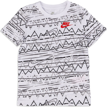 Textil Rapaz T-Shirt mangas curtas Nike picnic 86K615 Branco