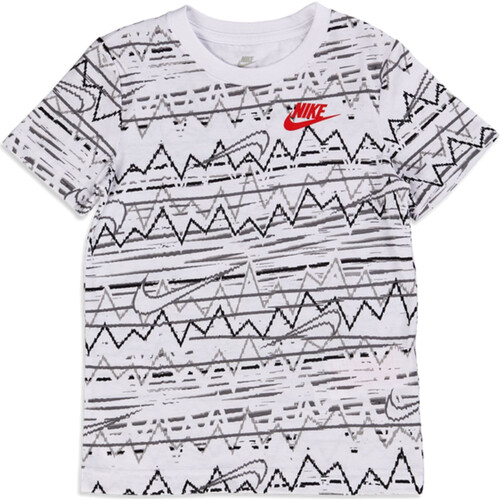 Textil Rapaz T-Shirt mangas curtas Sneakers Nike 86K615 Branco