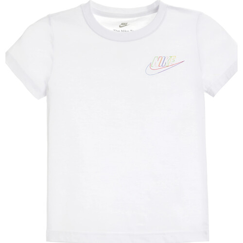 Textil Rapaz T-Shirt mangas curtas Nike leggings 86K689 Branco