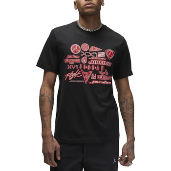 Textil Homem T-Shirt mangas curtas Lil Nike DX9599 Preto
