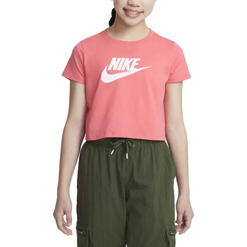 Textil Rapariga T-Shirt Hochgeschlossenes mangas curtas Nike DA6925 Rosa