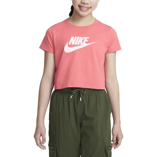 Textil Rapariga T-Shirt Hochgeschlossenes mangas curtas Nike DA6925 Rosa