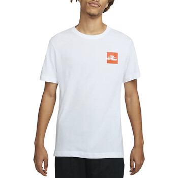 Textil Homem T-Shirt mangas curtas Nike FD0076 Branco