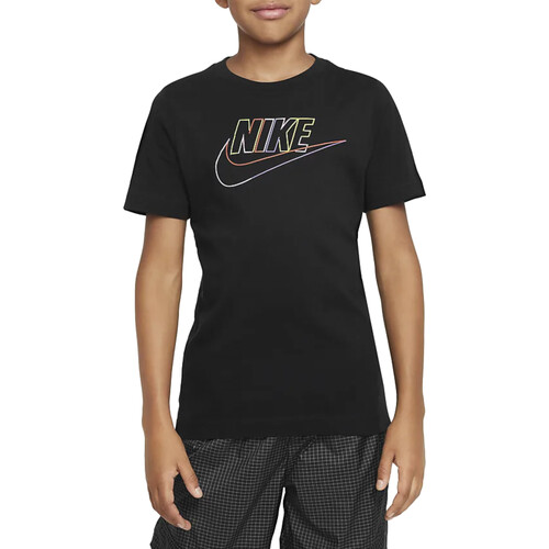 Textil Rapaz T-Shirt mangas curtas Nike DX9506 Preto