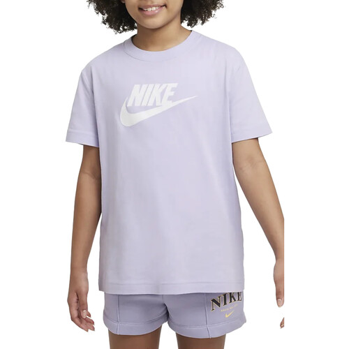 Textil Rapariga nike roshe black with white check paper for kids Nike FD0928 Violeta