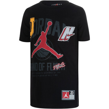 Textil Rapaz T-Shirt mangas zapatillass Nike 95C192 Preto