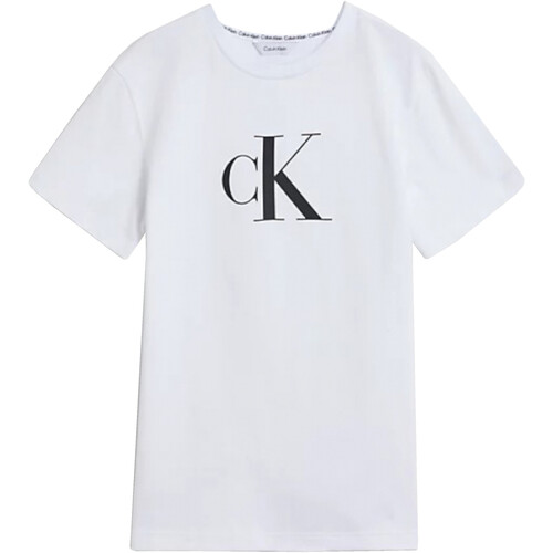 Textil Rapaz T-Shirt mangas curtas Calvin Klein l32s KZ0KZ00003 Branco