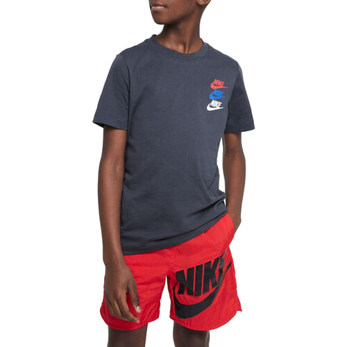 Textil Rapaz T-Shirt mangas curtas Nike Dri-FIT FJ5391 Cinza