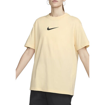 Textil Mulher T-Shirt mangas curtas Nike FD1129 Amarelo