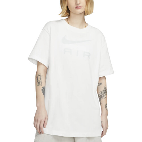 Textil Mulher T-Shirt mangas curtas Nike wheel DX7918 Branco
