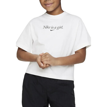 Textil Rapariga T-Shirt mangas curtas Nike FD0940 Branco