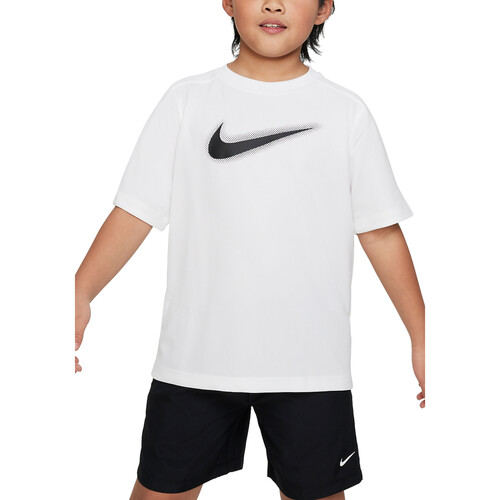 Textil Rapaz T-Shirt mangas curtas Nike style DX5386 Branco