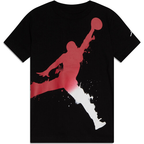 Textil Rapaz T-Shirt mangas zapatillass Nike 95C419 Preto