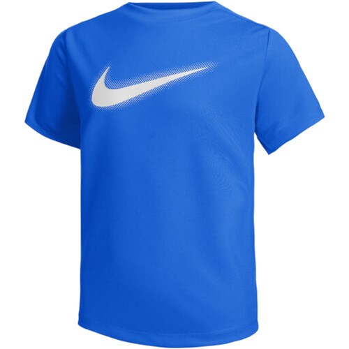Textil Rapaz T-Shirt Hochgeschlossenes mangas curtas Nike DX5386 Azul