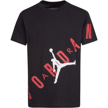 Textil Rapaz T-Shirt mangas curtas Nike 85A512 Preto