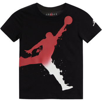 Textil Rapaz T-Shirt mangas curtas Cinder Nike 85C419 Preto