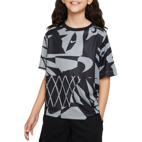 Textil Rapaz T-Shirt mangas curtas Nike FB1287 Preto