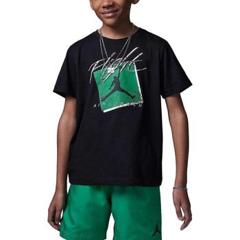 Textil Rapaz T-Shirt mangas curtas elastici Nike 95C346 Preto