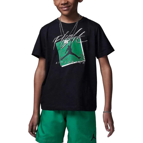 Textil Rapaz T-Shirt mangas curtas Nike 95C346 Preto