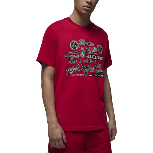 Textil Homem T-Shirt mangas curtas Nike duck DX9599 Vermelho