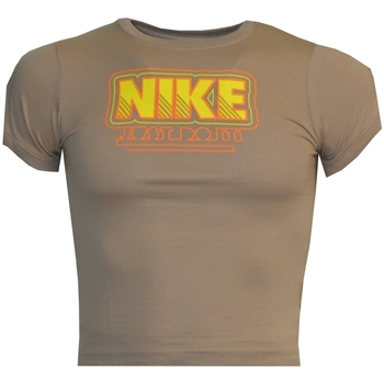 Textil Rapaz T-Shirt mangas curtas Nike 273412 Bege