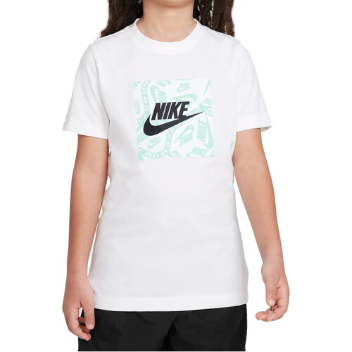 Textil Rapaz T-Shirt braata curtas Nike FD3929 Branco