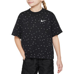 Textil Rapariga T-Shirt mangas curtas Nike FD5366 Preto