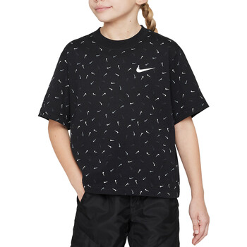 Textil Rapariga nike roshe black with white check paper for kids Nike FD5366 Preto