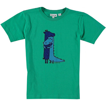 Textil Rapaz T-Shirt mangas curtas Lacoste womens TJ6145 Verde