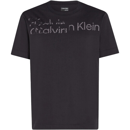 Textil Homem T-Shirt mangas curtas Calvin Klein Academy JEANS OOGMF3K141 Preto